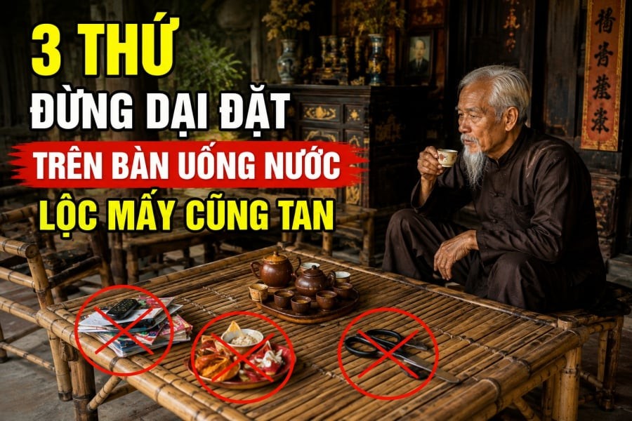 3 thứ đừng dại đặt trên bàn uống nước, Lộc mấy cũng tan