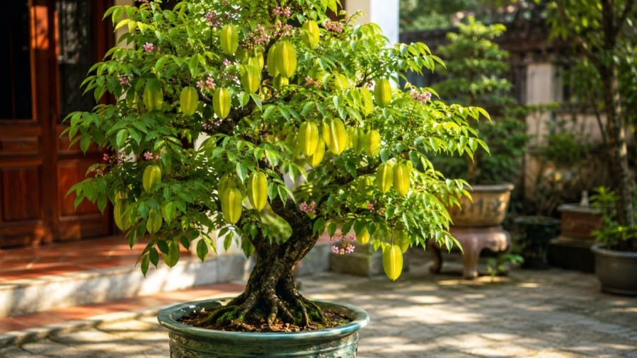 Nhiều gia đình thích trồng cây khế trước nhà