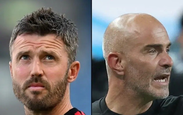 Carrick và Maresca là 2 thuyền trưởng của Man Utd, Man City mùa này. (Ảnh: The Athletic)