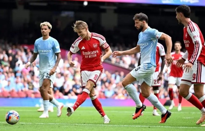 Nhạc trưởng Arsenal đã vượt qua cơn bão chấn thương và trở lại đầy mạnh mẽ. Ảnh: Getty.