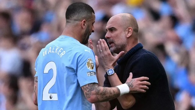 Mâu thuẫn với Pep Guardiola khiến Kyle Walker quyết định dứt áo ra đi. Ảnh: Getty.