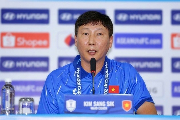HLV Kim Sang-sik muốn ĐT Việt Nam ghi nhiều bàn thắng vào lưới Malaysia tại Mỹ Đình. Ảnh: VFF