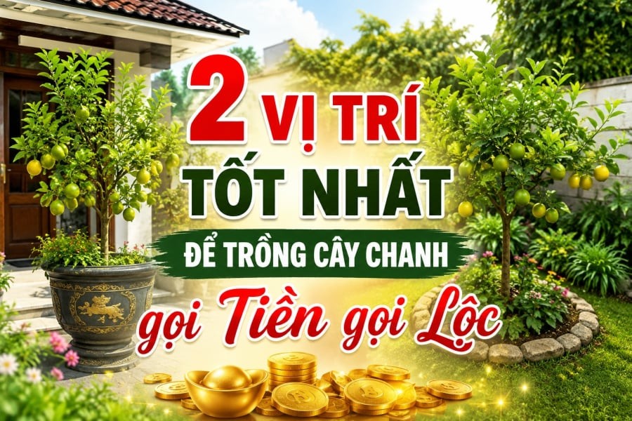 2 vị trí tốt nhất để trồng cây chanh gọi Tiền gọi Lộc