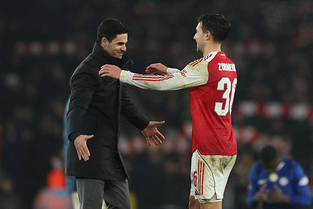 Mikel Arteta lên tiếng bảo vệ Martin Zubimendi. Ảnh: Getty Images