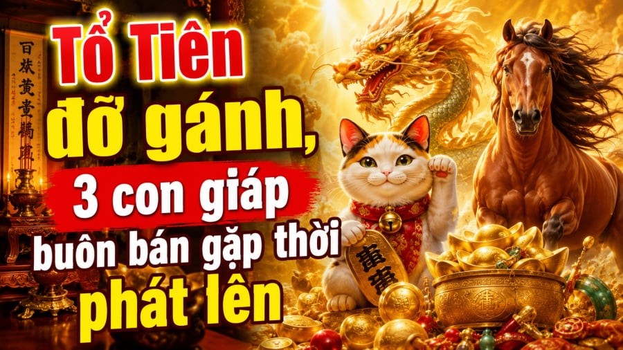 Tổ Tiên đỡ gánh, 3 con giáp buôn bán gặp thời phát lên