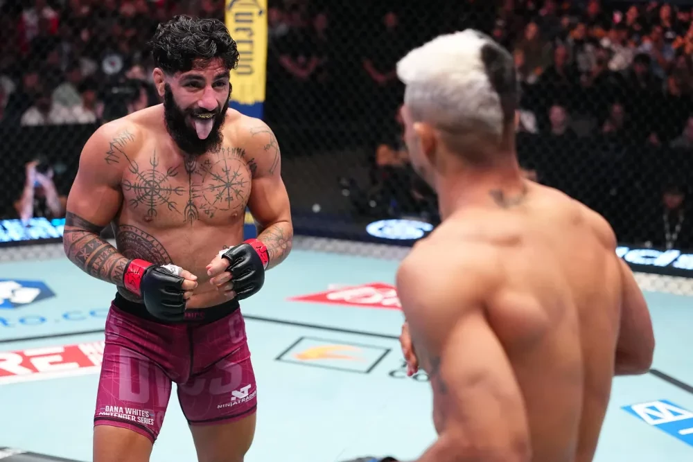 Namo Fazil khiêu khích Kaik Brito tại Contender Series