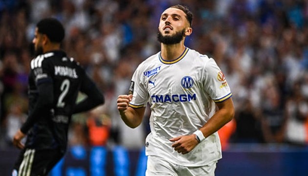 lập cú đúp trong ngày Marseille thắng 4-0. Ảnh: Getty Images