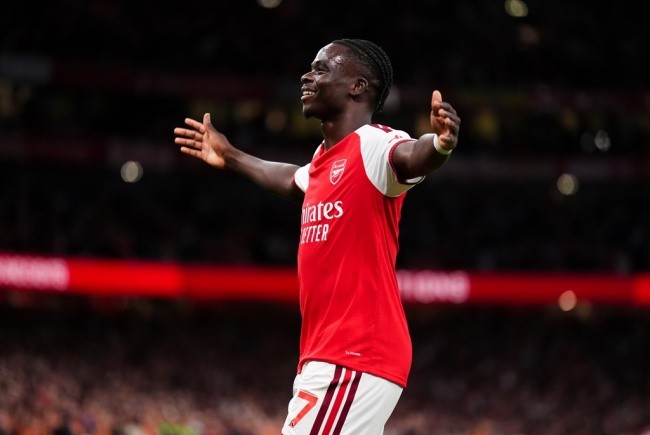 Bukayo Saka - 7.9 điểm: Saka cho thấy sự sắc bén thường thấy với pha lập công nhân đôi cách biệt sau tình huống bóng bật ra. 