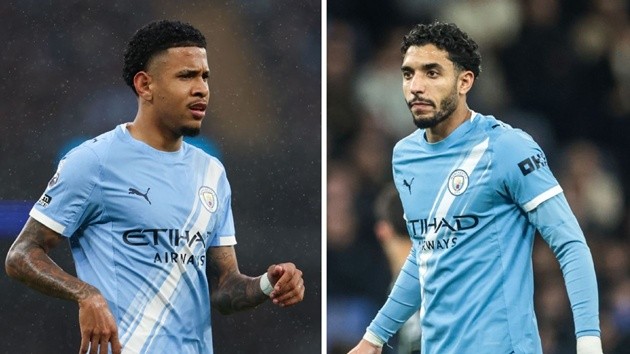 Bộ đôi Man City giải quyết vấn đề hàng công Spurs. (Ảnh: ESPN)