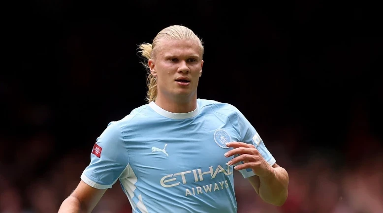 Haaland là điểm tựa hàng công Man City. Ảnh: Getty.