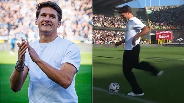 Tzolis trở lại câu lạc bộ cũ Club Brugge vào cuối tuần qua. (Ảnh: The Sun)