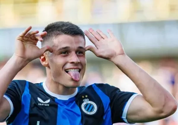 Tresoldi là tiền đạo đầy tiềm năng của Club Brugge. Ảnh: Getty Images