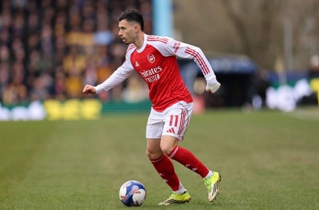 Gabriel Martinelli có thể chia tay Arsenal trong những ngày tới. Ảnh: Getty.