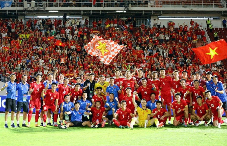 ĐT Việt Nam được dự đoán sẽ giành chức vô địch ASEAN Cup 2026. Ảnh: VFF.