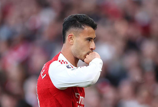 Martinelli đang đứng trước cánh cửa rời Emirates. Ảnh: Getty Images. 