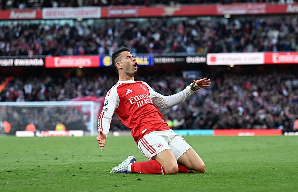 Arsenal cần phải cân nhắc lại về Martinelli. Ảnh: Getty Images. 