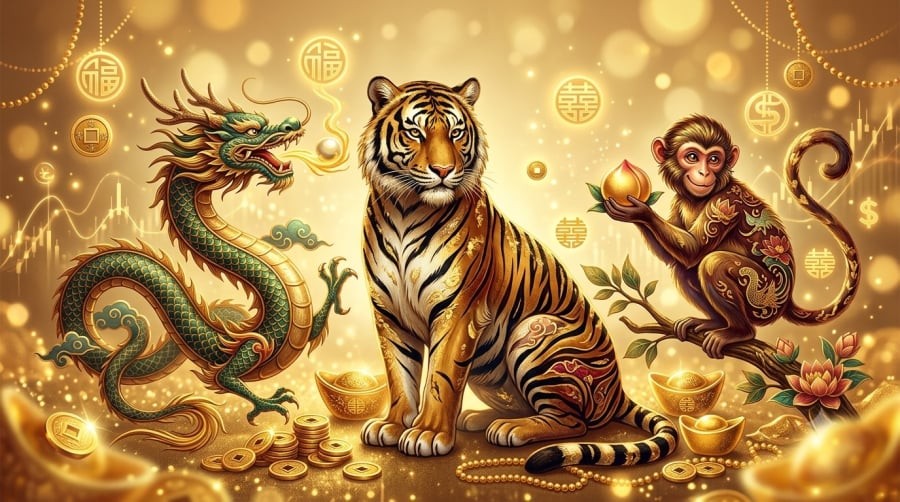 Tuổi Dần, Thìn và Thân được dự báo có nhiều cơ hội cải thiện tài vận trong tháng 9/2026.