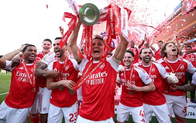 Arsenal đang là một tập thể thực sự đáng gờm. Ảnh: Getty.