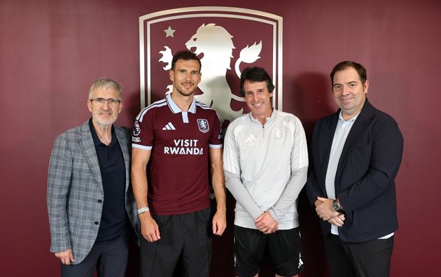 Aston Villa thông báo chiêu mộ Goretzka. (Ảnh: Trang chủ Villa)
