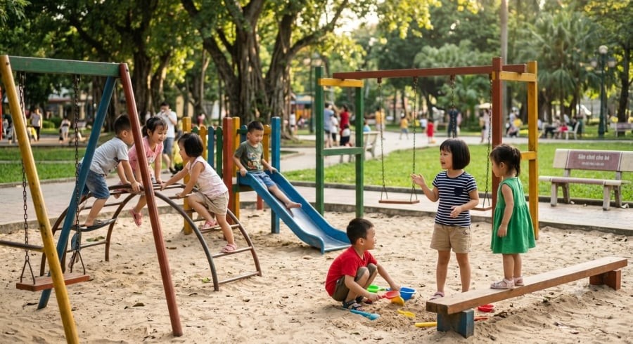 Trẻ con một vẫn có thể xây dựng những mối quan hệ bạn bè tích cực và phát triển kỹ năng chia sẻ, hợp tác thông qua các hoạt động xã hội.