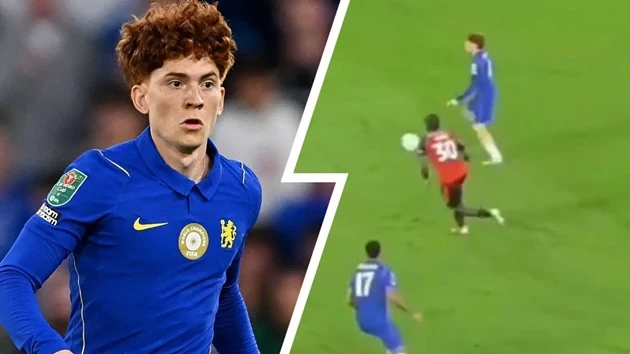 Valentino Barco có trận đấu ra mắt ấn tượng cho Chelsea. Ảnh: CFC Pics