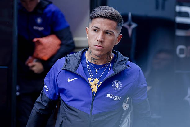 Enzo Fernandez khả năng cao sẽ gia nhập Man City. Ảnh của Pedro Porru/MB Media/Getty Images.