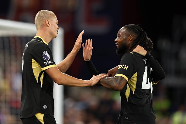 Hàng công Man City thực sự đáng gờm. Ảnh của Richard Heathcote/Getty Images.