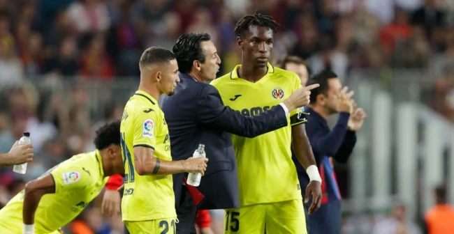 Jackson và HLV Emery thời ở Villarreal. Ảnh: David S. Bustamante/Getty.