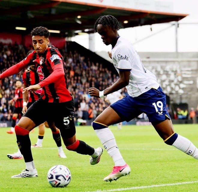 Bournemouth tưởng chừng đã có chiến thắng quý giá. Ảnh: Everton.