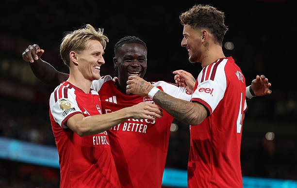 Arsenal gây ấn tượng từ đầu mùa. Ảnh: Catherine Ivill/Getty Images