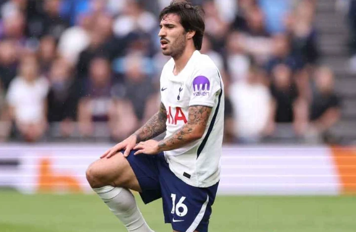 Sandro Tonali gây thất vọng ở Tottenham. Ảnh: Marc Atkins/Getty Images.