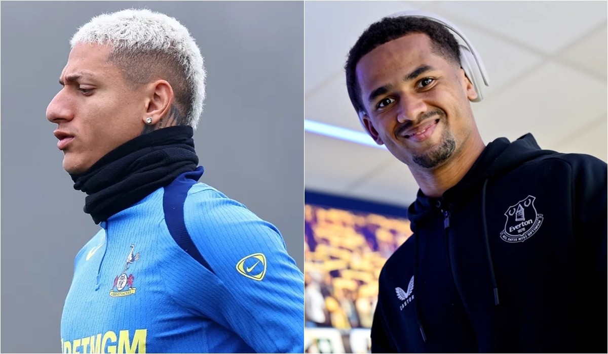Richarlison và Iliman Ndiaye hoàn toàn có khả năng đổi chỗ cho nhau mùa hè này. Ảnh: Tottenham Hotspur FC/Everton FC.