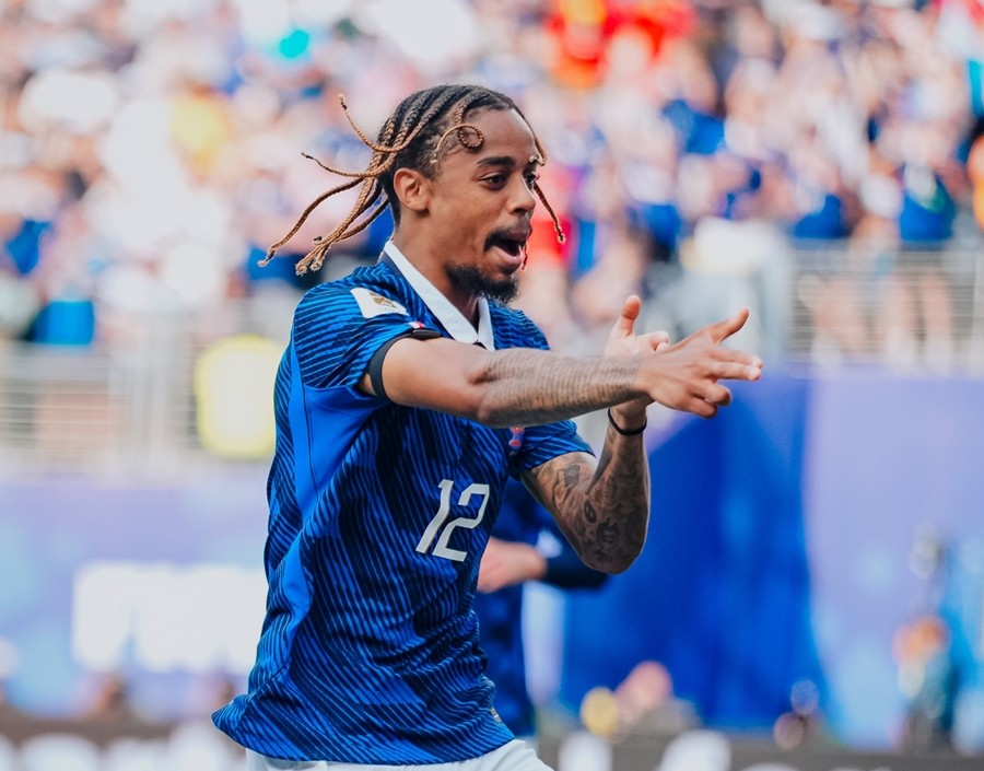 Bradley Barcola tỏa sáng trong màu áo tuyển Pháp tại World Cup 2026. Ảnh: Bradley Barcola/Instagram.