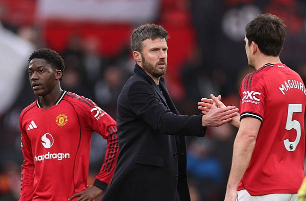 Carrick vẫn đang đặt niềm tin vào Maguire. Ảnh: Stu Forster/Getty Images.
