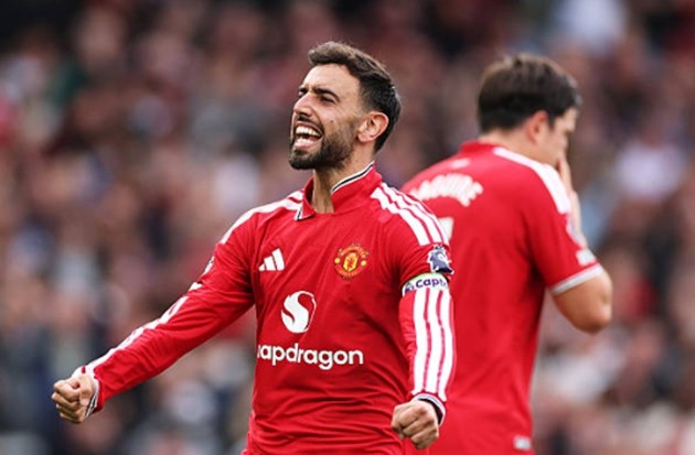 Bruno Fernandes có ngày thi đấu thăng hoa rực rỡ. Ảnh: Dan Mullan qua Getty Images