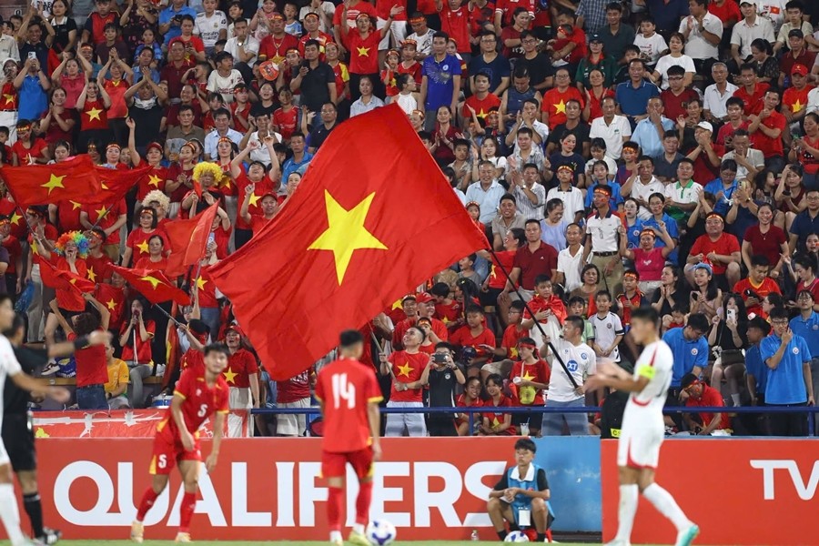 U20 Việt Nam bại trận ngày ra quân tại bảng C Vòng loại U20 châu Á 2027. Ảnh: VFF.