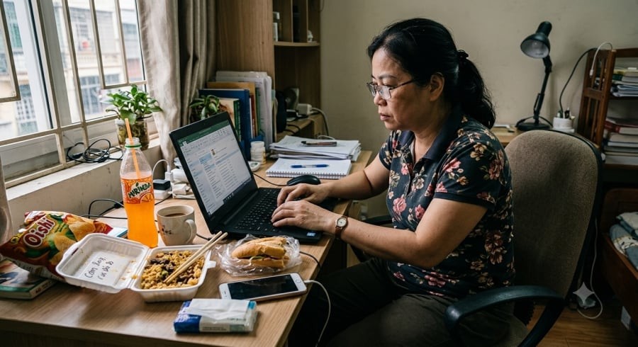 Ngồi lâu, ít vận động và thường xuyên sử dụng thực phẩm chế biến sẵn có thể gây bất lợi cho sức khỏe tim mạch.