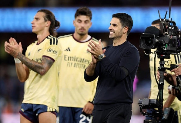 Arteta chạm mốc 250 chiến thắng với Arsenal. Ảnh: Naomi Baker/Getty Images.