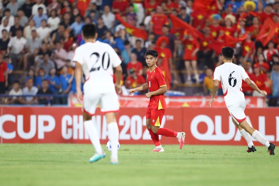 U20 Việt Nam đối mặt nguy cơ rớt hạng sau trận ra quân thất lợi tại vòng loại U20 châu Á 2027. Ảnh: VFF.