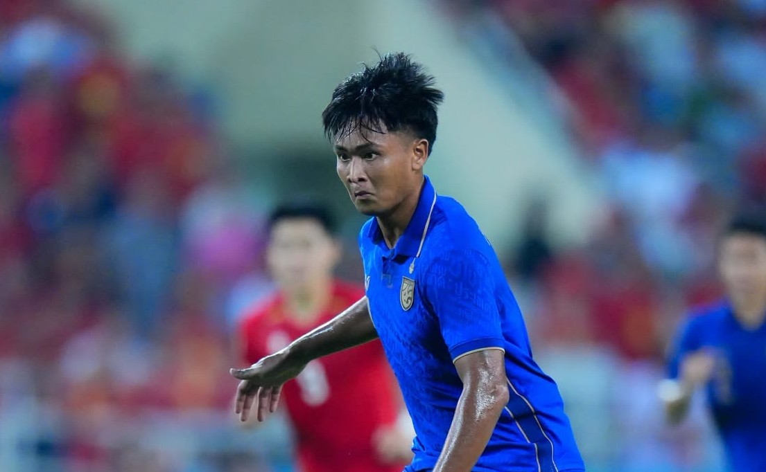 Yotsakorn Burapha có những màn trình diễn không tồi tại ASEAN Cup 2026. Ảnh: Changsuek/ĐTQG Thái Lan.