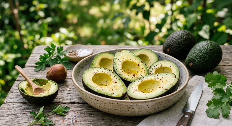 Quả bơ chứa chất béo không bão hòa đơn, chất xơ cùng nhiều vitamin và khoáng chất.