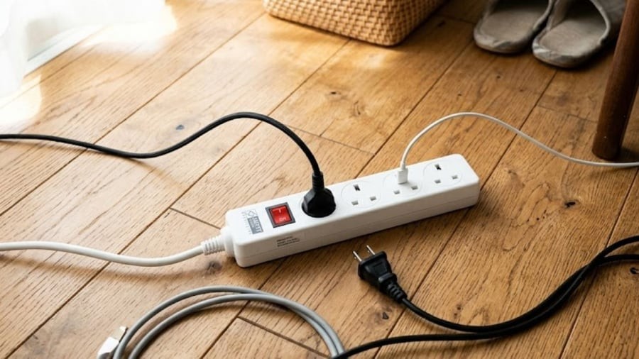 Không nên cắm quá nhiều thiết bị cùng lúc vào một ổ cắm điện nối dài.