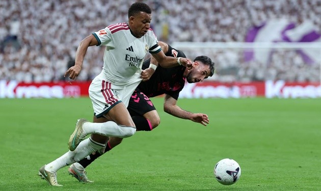 Mbappe đã ghi 4 bàn sau 3 vòng La Liga. Ảnh: Thomas Coex/AS.