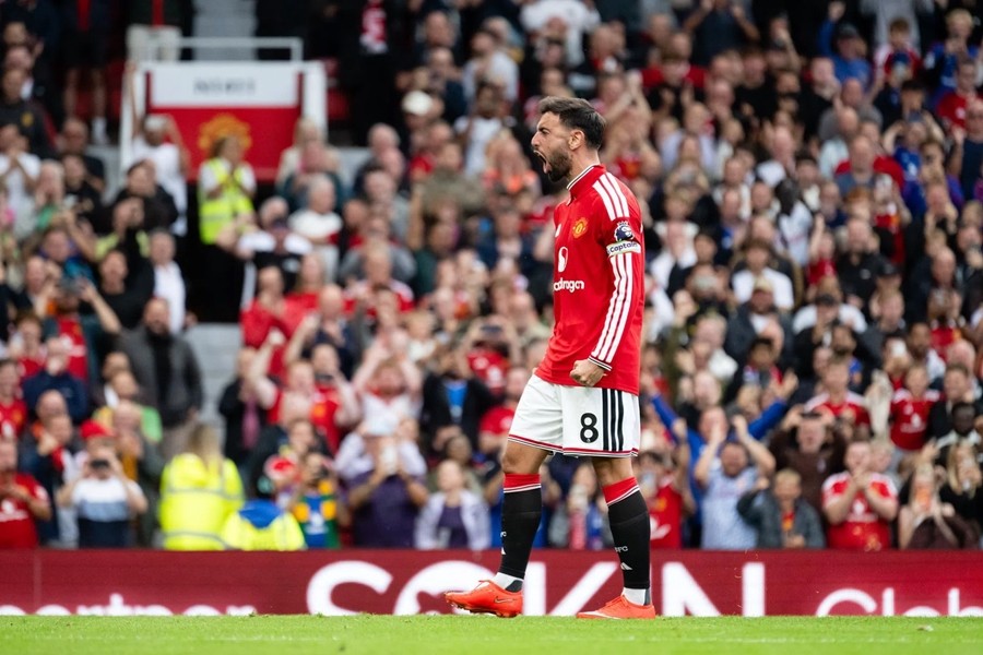 Bruno Fernandes vẫn đang là trụ cột khó thay thế tại Man Utd. Ảnh: Manchester United FC.
