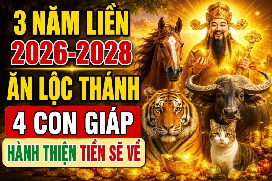 4 con giáp ăn Lộc Thánh ban, làm ăn thuận lợi 3 năm tới