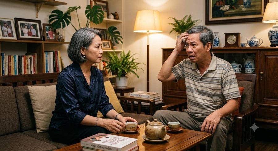 Người vợ bất ngờ bảo chồng ra ngoài gặp bạn bè, khiến anh không khỏi hoang mang.