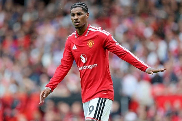 Rashford được đồng đội Mbeumo khen ngợi. Ảnh: Richard Sellers/Sportsphoto/Allstar via Getty Images