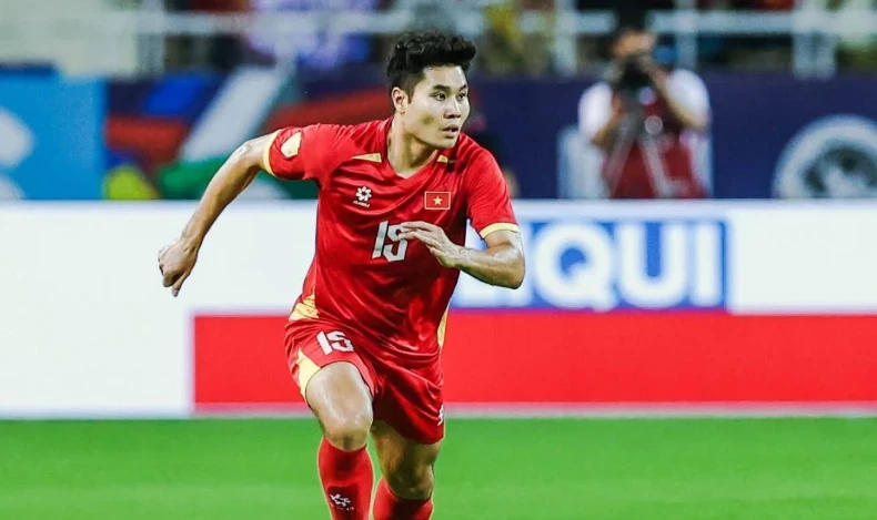 Tiến Anh trong màu áo tuyển Việt Nam. Ảnh: Fanpage nhân vật.