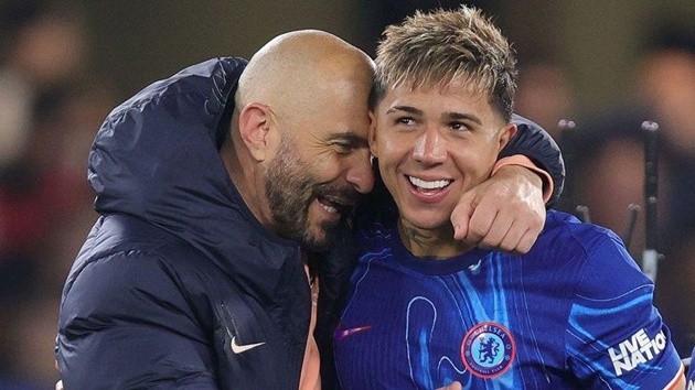 Maresca hài lòng vì tái ngộ Enzo Fernandez. (Ảnh: Shamoon Hafez/Getty Images)