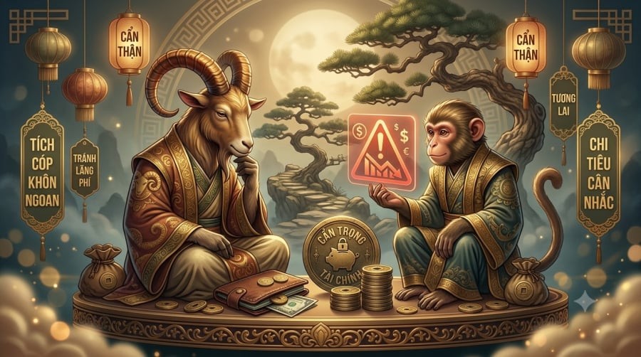Tuổi Mùi và tuổi Thân nên kiểm soát chi tiêu, tránh mua sắm cảm tính và cân nhắc kỹ trước những quyết định tài chính quan trọng cuối tuần.